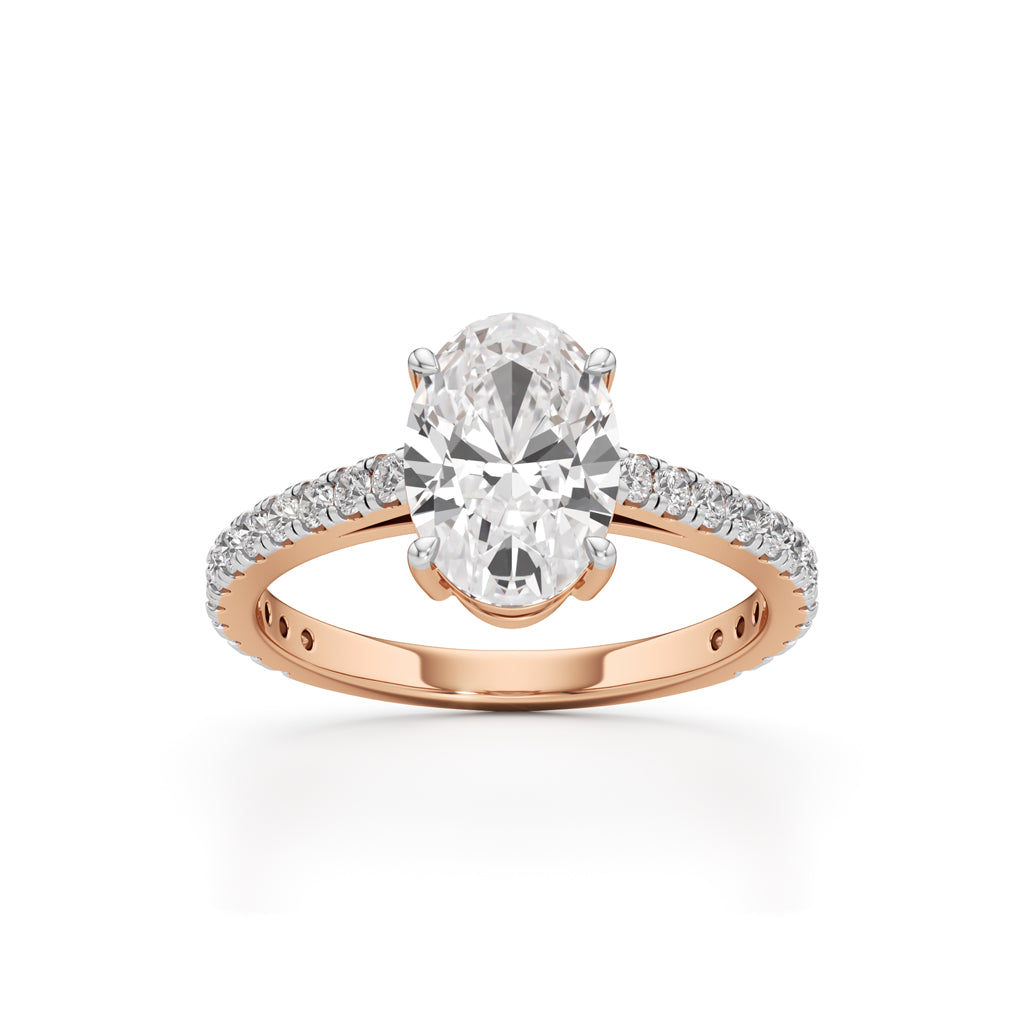 Eternessa 225Ct Oval Cut Engagement Ring