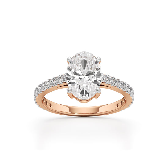Eternessa 225Ct Oval Cut Engagement Ring