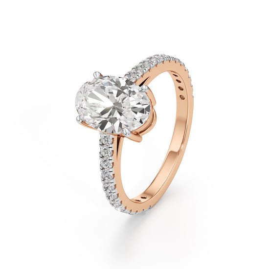 Eternessa 225Ct Oval Cut Engagement Ring