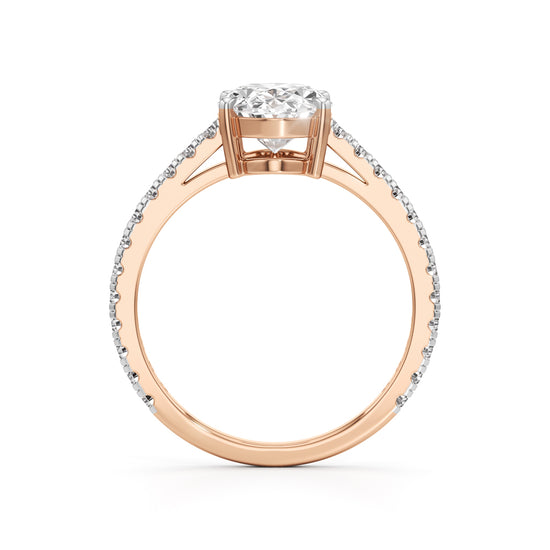 Eternessa 225Ct Oval Cut Engagement Ring