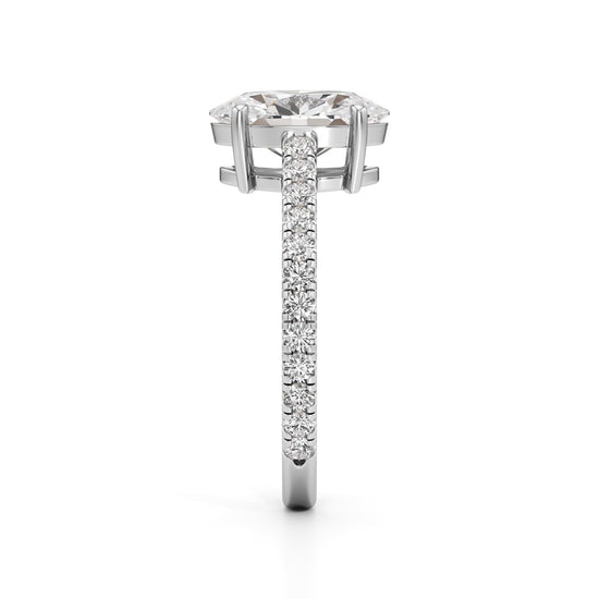 Eternessa 2.25Ct Oval Cut Engagement Ring