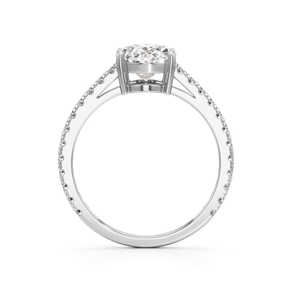 Eternessa 2.25Ct Oval Cut Engagement Ring