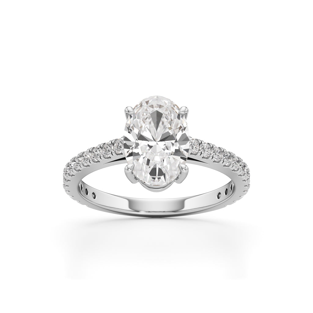 Eternessa 225Ct Oval Cut Engagement Ring