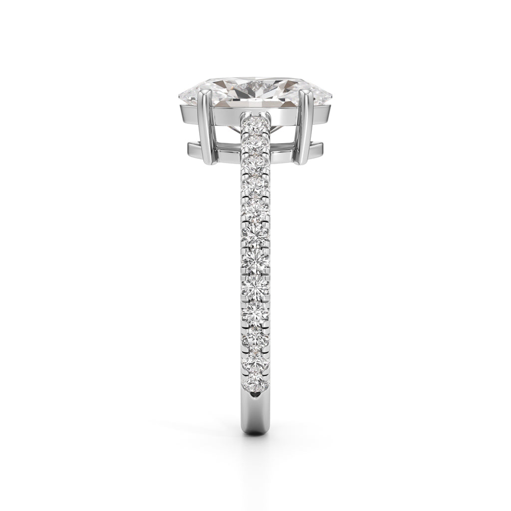 Eternessa 225Ct Oval Cut Engagement Ring