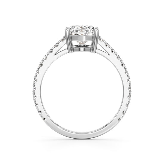 Eternessa 225Ct Oval Cut Engagement Ring