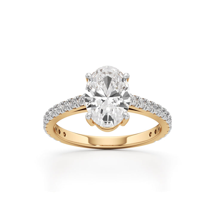 Eternessa 2.25Ct Oval Cut Engagement Ring