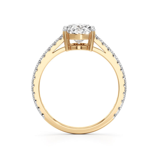 Eternessa 2.25Ct Oval Cut Engagement Ring