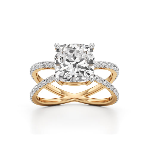Velarix 4Ct Trilliants Round Cut Ring