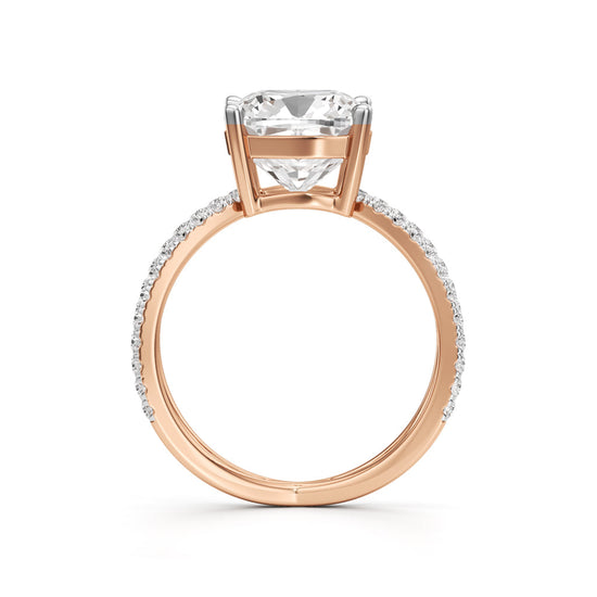 Velarix 4Ct Trilliants Round Cut Ring