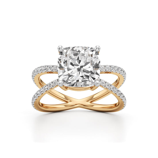 Velarix 4Ct Trilliants Round Cut Ring
