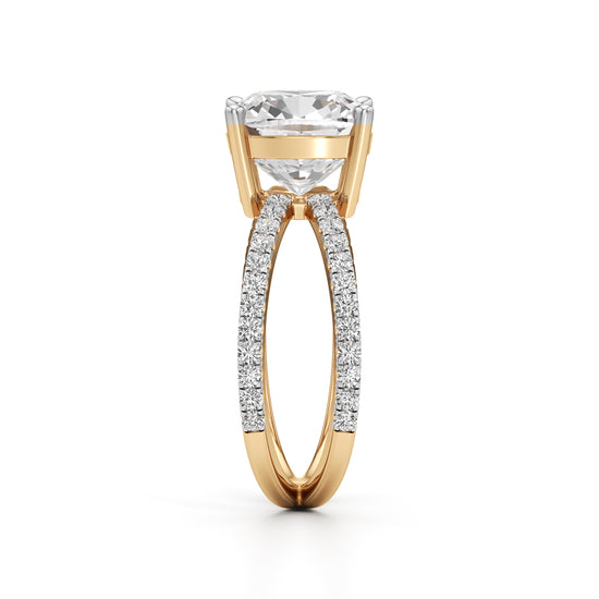Velarix 4Ct Trilliants Round Cut Ring
