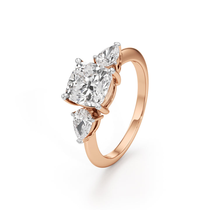 Trionica 2.25Ct Pear Shaped Cushion Cut Ring