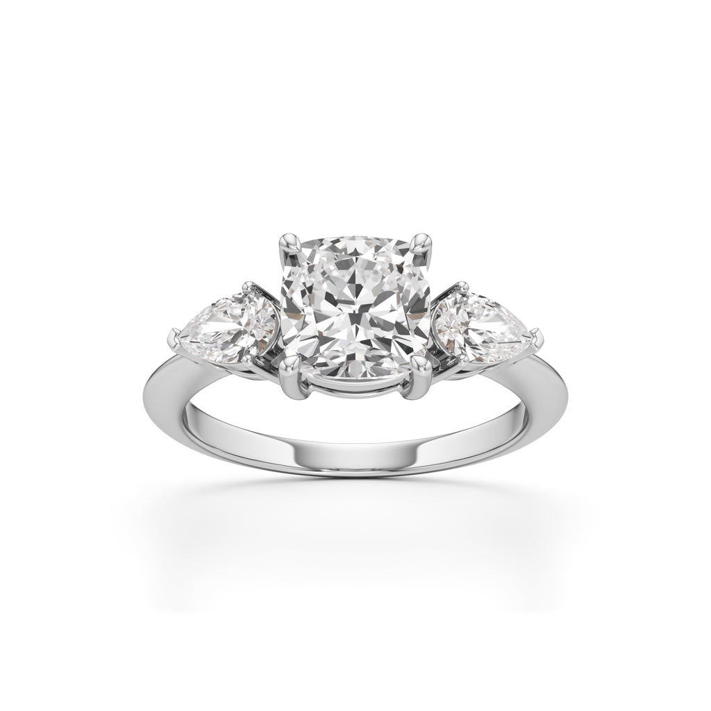 Trionica 2.25Ct Pear Shaped Cushion Cut Ring