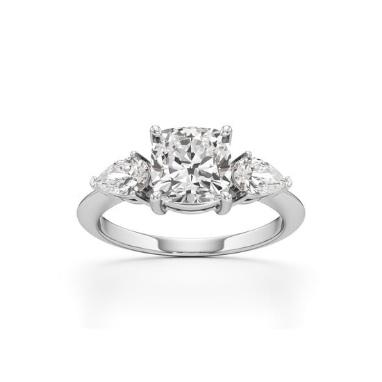 Trionica 2.25Ct Pear Shaped Cushion Cut Ring