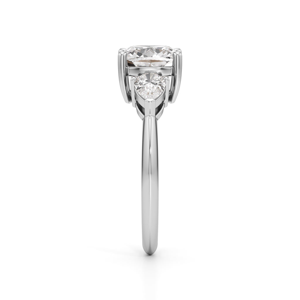 Trionica 2.25Ct Pear Shaped Cushion Cut Ring