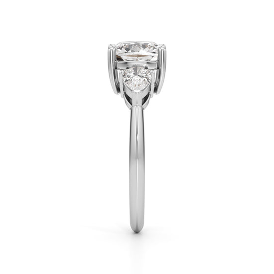 Trionica 2.25Ct Pear Shaped Cushion Cut Ring