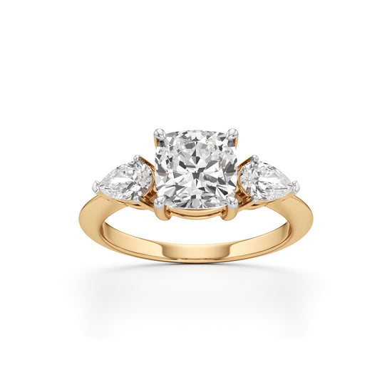 Trionica 2.25Ct Pear Shaped Cushion Cut Ring