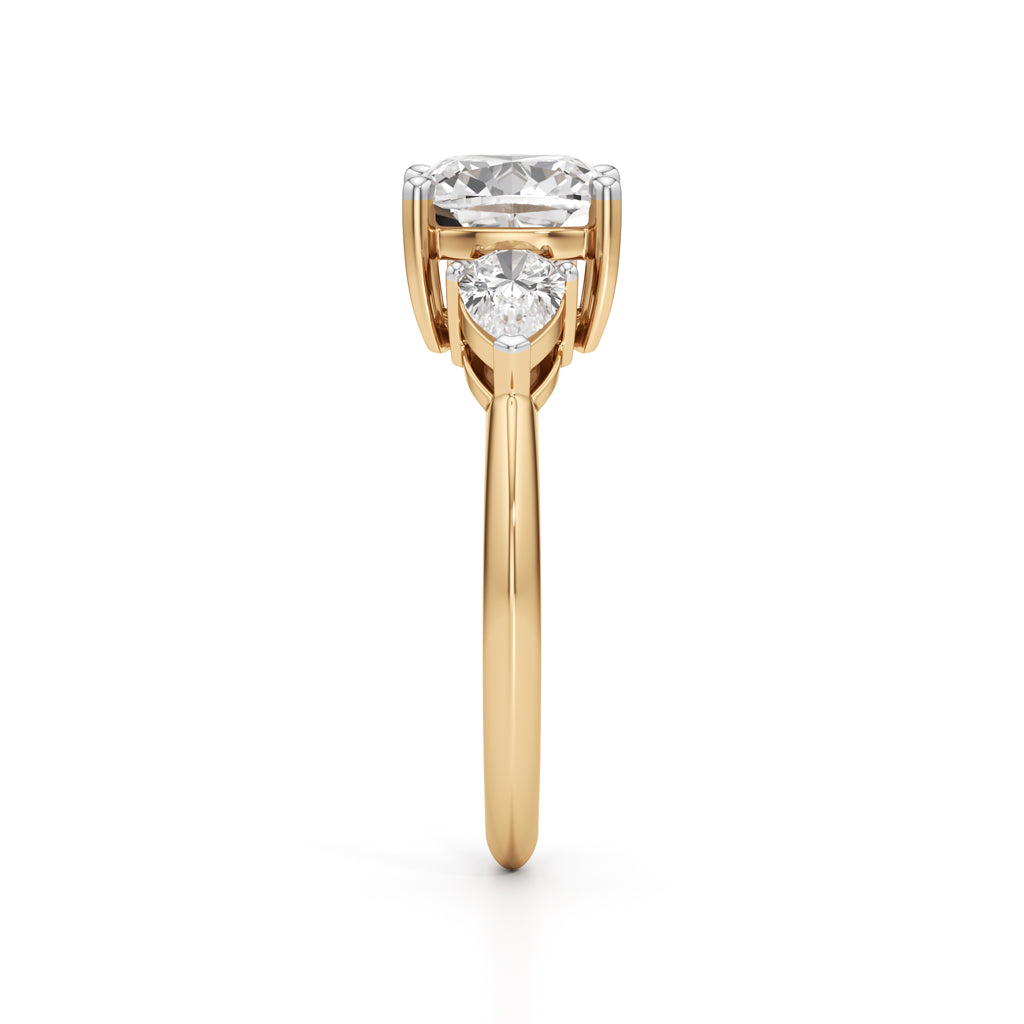 Trionica 2.25Ct Pear Shaped Cushion Cut Ring