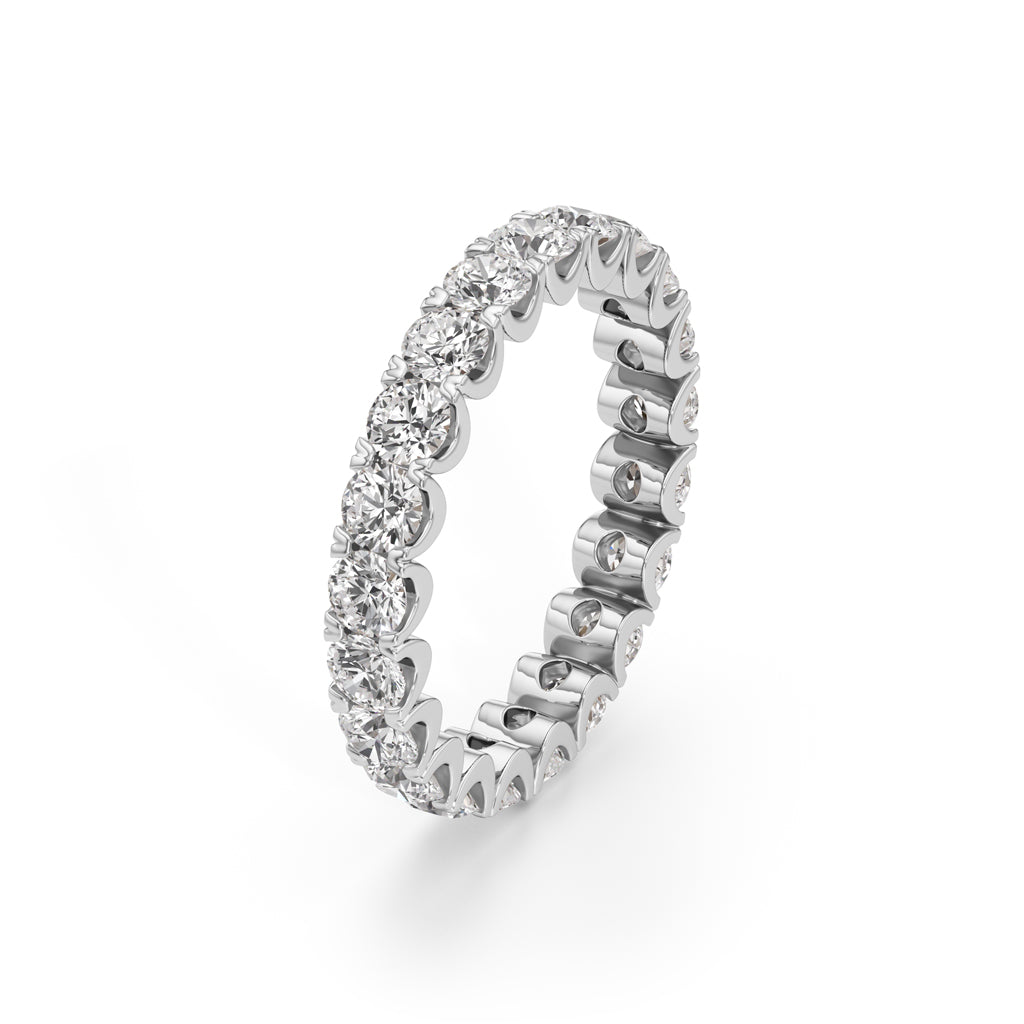 Radiance 275Ct Arc Prong Set Round Ring