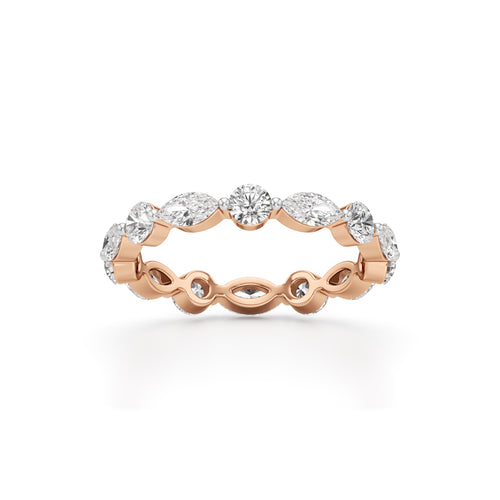 Pandora 1Ct Marquise  Round Cut Eternity Ring