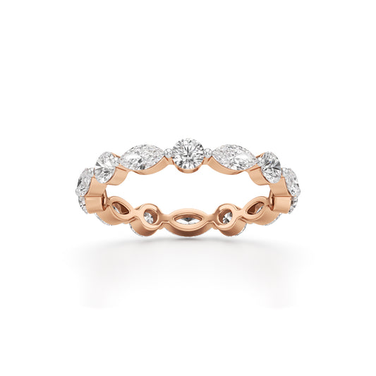 Pandora 1Ct Marquise  Round Cut Eternity Ring