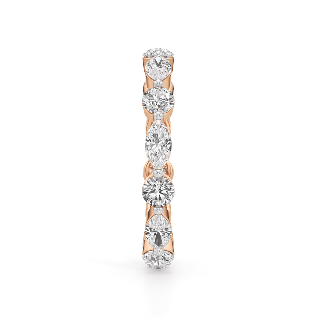 Pandora 1Ct Marquise  Round Cut Eternity Ring