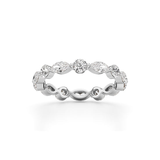 Pandora 1Ct Marquise  Round Cut Eternity Ring