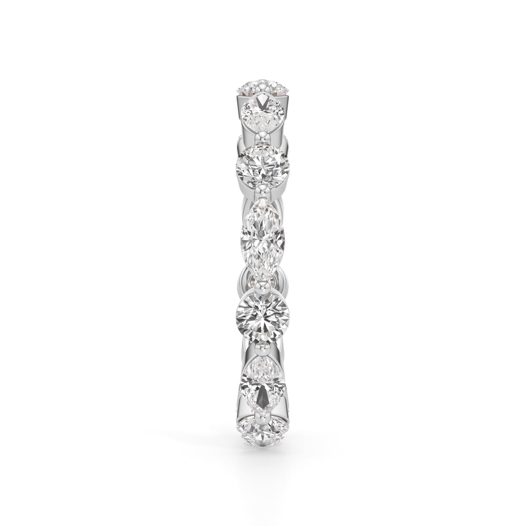 Pandora 1Ct Marquise  Round Cut Eternity Ring
