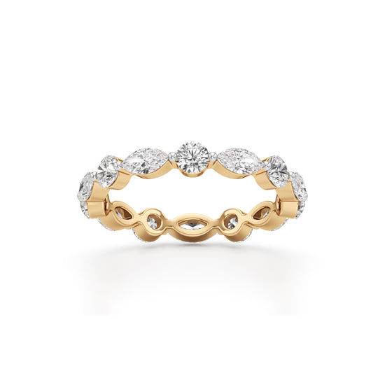 Pandora 1Ct Marquise  Round Cut Eternity Ring