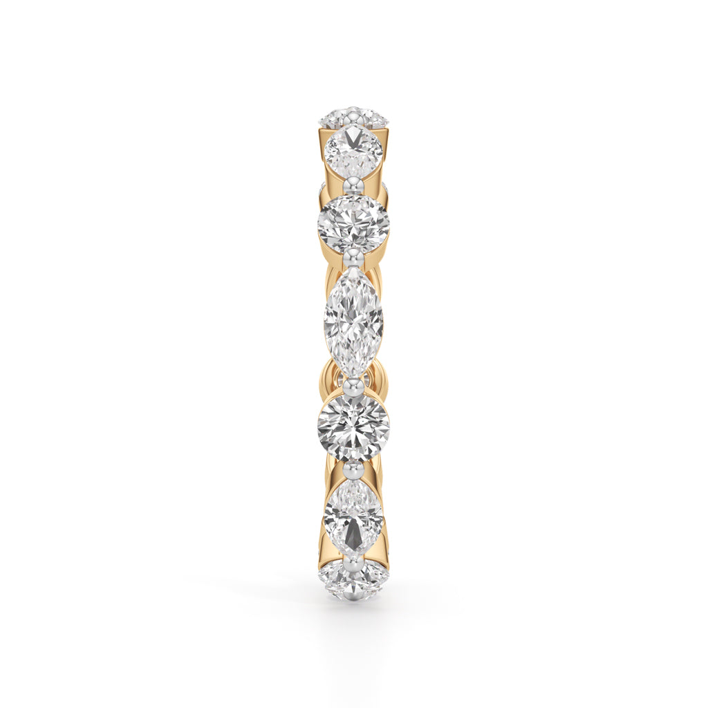 Pandora 1Ct Marquise  Round Cut Eternity Ring