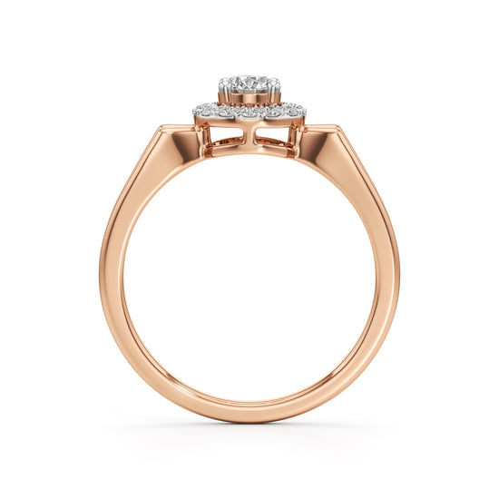 Deliora Split Round Cut Delicate Ring