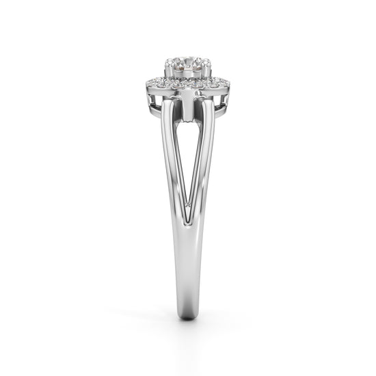 Deliora Split Round Cut Delicate Ring