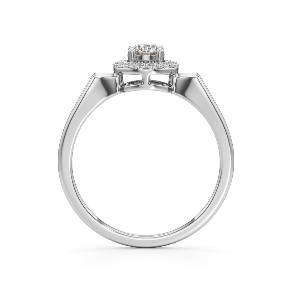 Deliora Split Round Cut Delicate Ring