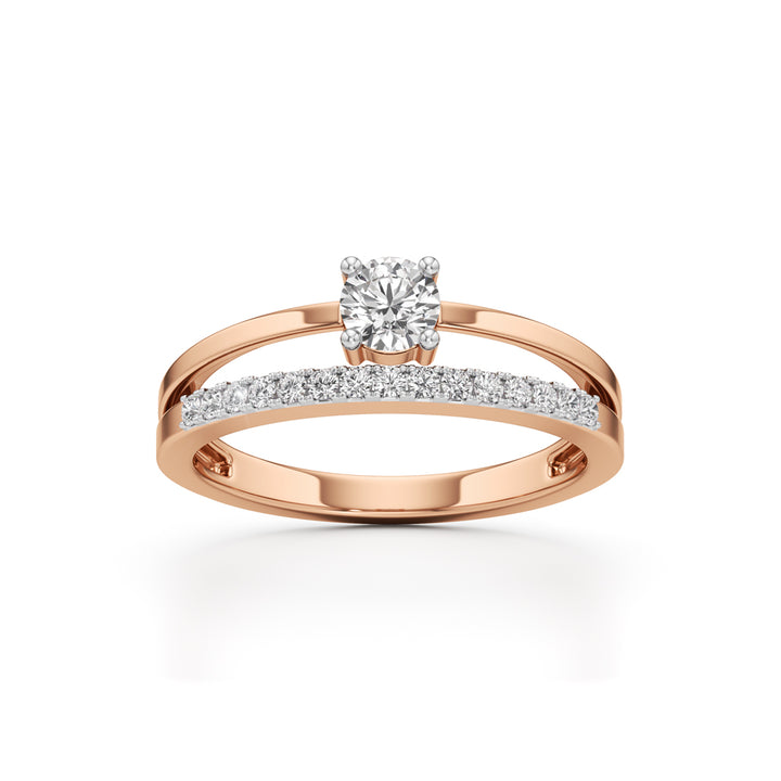 Delicara Split Shank Delicateround Cut Ring