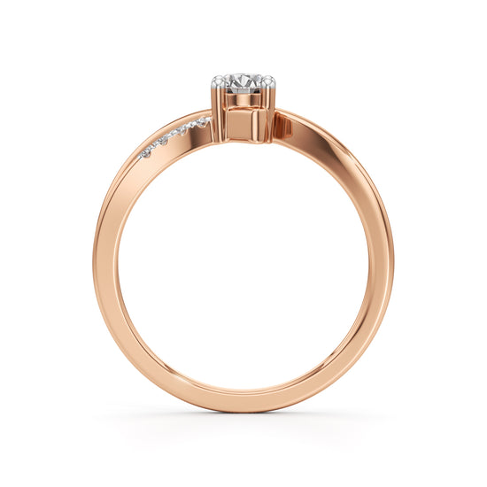Levornia Split Shank Round Cut Classic Ring