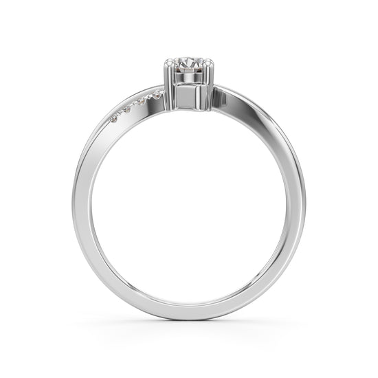 Levornia Split Shank Round Cut Classic Ring