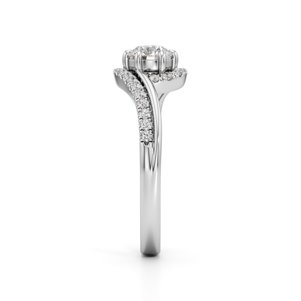 Delamira 0.75Ct Reversed Tapred Marquise Cut Delicate Ring