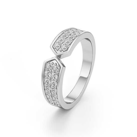 Harmonia Four Prong 050 Ct Oval Ring
