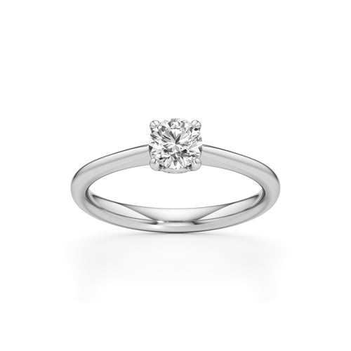 Solivira 050Ct four prong round cut solitaire ring
