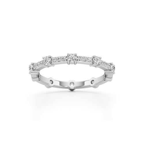 Brilliant Round Delicate Gold Ring