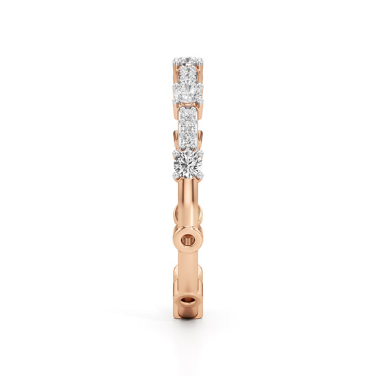 Brilliant Round Delicate Gold Ring
