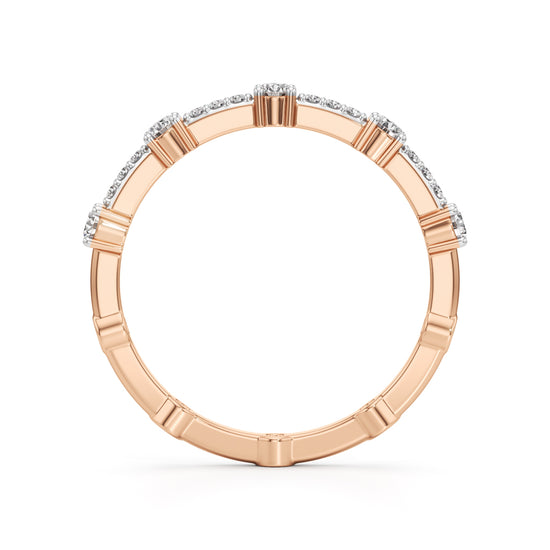 Brilliant Round Delicate Gold Ring
