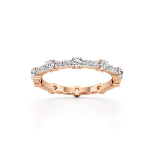 Brilliant Round Delicate Gold Ring