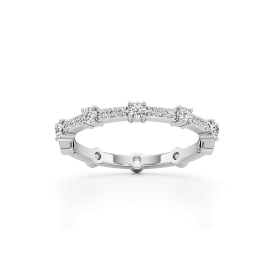 Brilliant Round Delicate Gold Ring