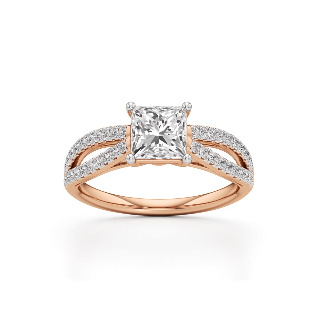 Nayla PrincessCut Solitaire Ring