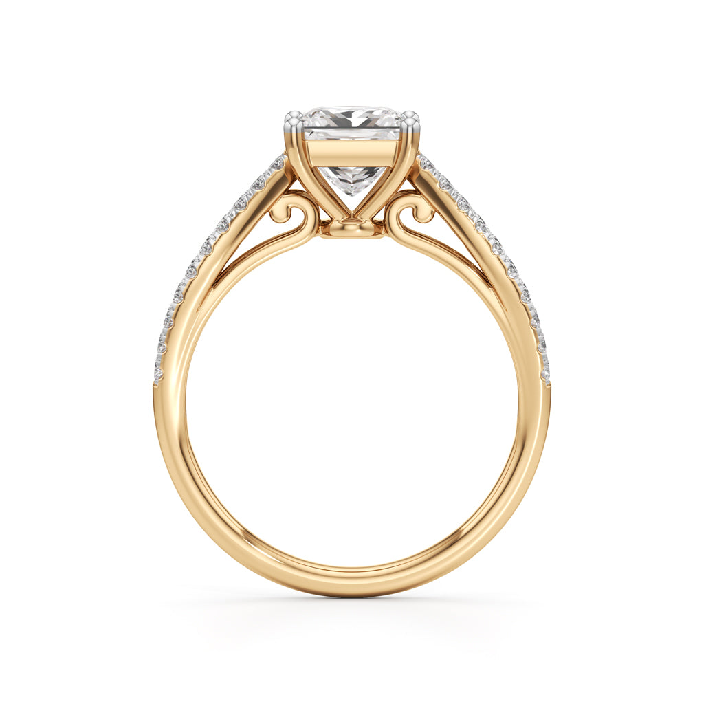 Nayla Princess-Cut Solitaire Ring