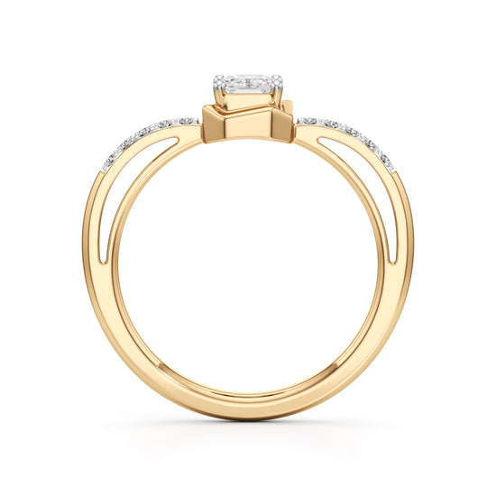 Aurora Deco Emerald Ring