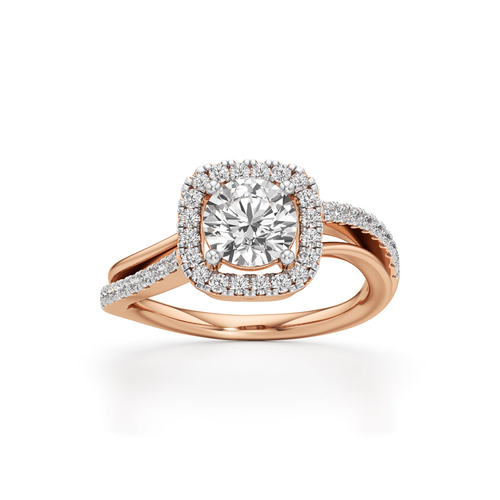 Aria Round Diamond Accent Ring