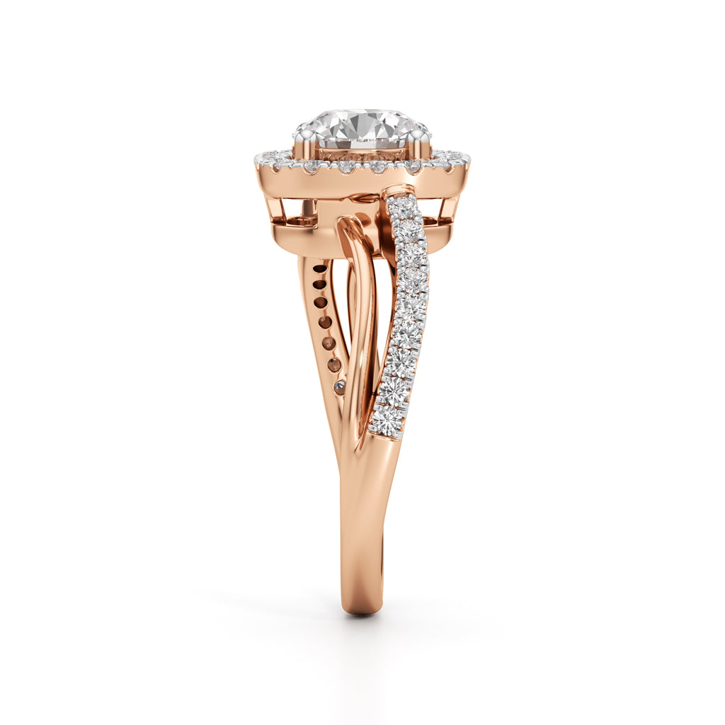 Aria Round Diamond Accent Ring