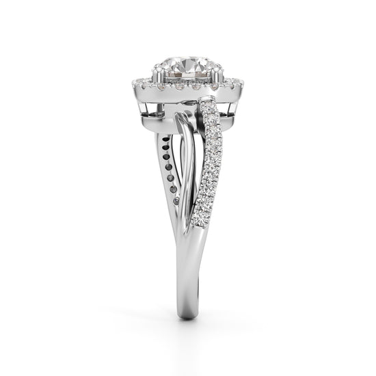 Aria Round Diamond Accent Ring